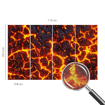 Fototapete aus Vlies Starkes Magma