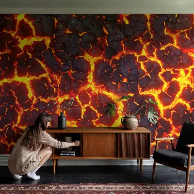 Fototapete aus Vlies mit Motiv 'Starkes Magma'