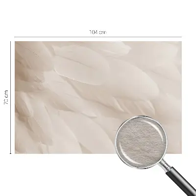 Vlies-Fototapete fürs Wohnzimmer mit dem Motiv „Ätherische Federn“