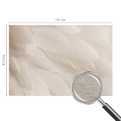 Vlies-Fototapete fürs Wohnzimmer mit dem Motiv „Ätherische Federn“