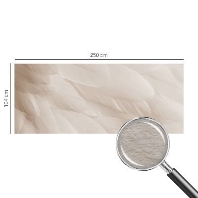 Vlies-Fototapete fürs Wohnzimmer Ätherische Federn