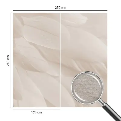 Vlies-Fototapete fürs Wohnzimmer mit dem Motiv „Ätherische Federn“