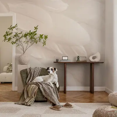 Vlies-Fototapete fürs Wohnzimmer mit dem Motiv „Ätherische Federn“