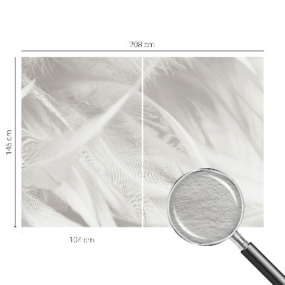 Vlies-Fototapete fürs Schlafzimmer Feine Federn