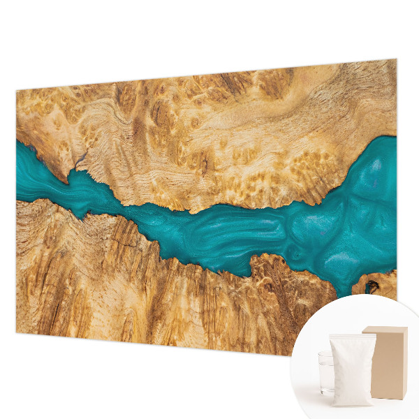 Vliestapete fürs Schlafzimmer Holz und Harz