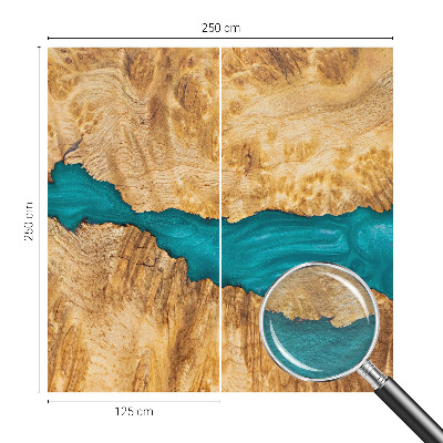 Vliestapete fürs Schlafzimmer Holz und Harz