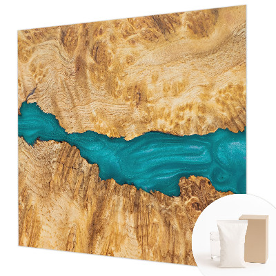 Vliestapete fürs Schlafzimmer Holz und Harz