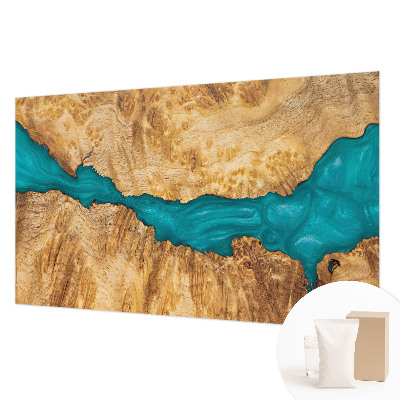 Vliestapete fürs Schlafzimmer Holz und Harz