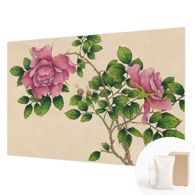 Fototapete mit romantischem Rosenmotiv