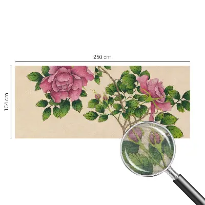 Fototapete mit romantischem Rosenmotiv