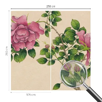 Fototapete mit romantischem Rosenmotiv
