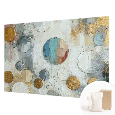 Wandtapete Geometrische Kreise