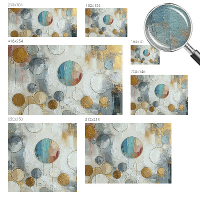 Wandtapete Geometrische Kreise