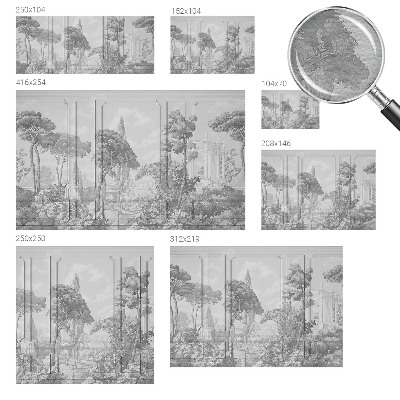 Fototapete fürs Wohnzimmer mit atmosphärischem Naturmotiv