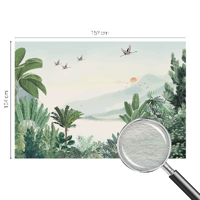 Fototapete fürs Schlafzimmer Tropische Oase