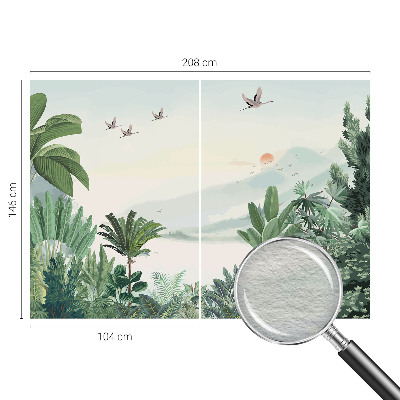 Fototapete fürs Schlafzimmer Tropische Oase