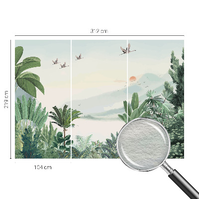 Fototapete fürs Schlafzimmer Tropische Oase