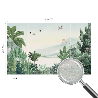 Fototapete fürs Schlafzimmer Tropische Oase