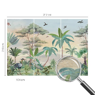 Fototapete fürs Kinderzimmer Exotische Flora