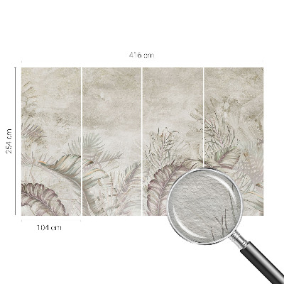 Vlies-Fototapete fürs Kinderzimmer Dekorative Blätter