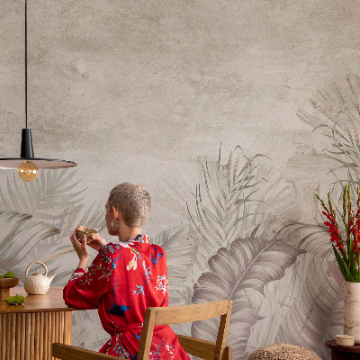 Vlies-Fototapete fürs Kinderzimmer Dekorative Blätter