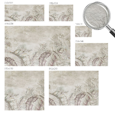 Vlies-Fototapete fürs Kinderzimmer Dekorative Blätter