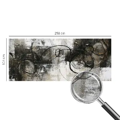 Vlies-Fototapete fürs Schlafzimmer mit abstraktem Wirbelmuster