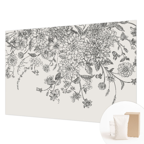 Vliestapete fürs Wohnzimmer Blumenmuster