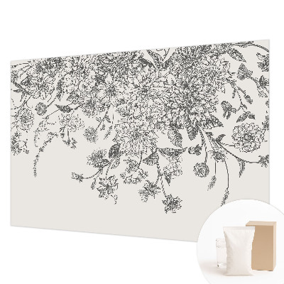 Vliestapete fürs Wohnzimmer Blumenmuster