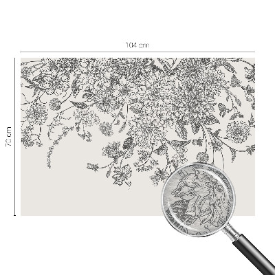 Vliestapete fürs Wohnzimmer Blumenmuster