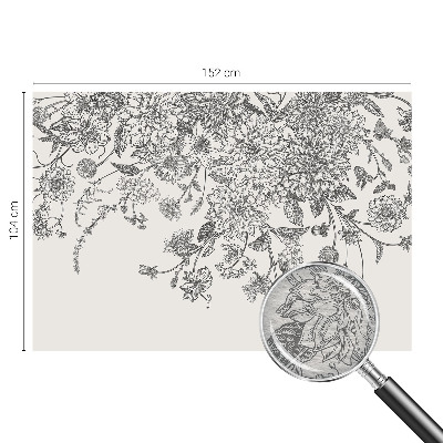 Vliestapete fürs Wohnzimmer Blumenmuster