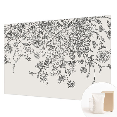 Vliestapete fürs Wohnzimmer Blumenmuster