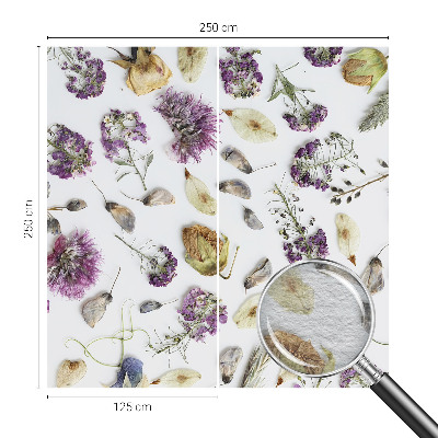 Vliestapete fürs Schlafzimmer Getrocknete Blumen