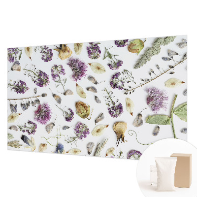 Vliestapete fürs Schlafzimmer Getrocknete Blumen