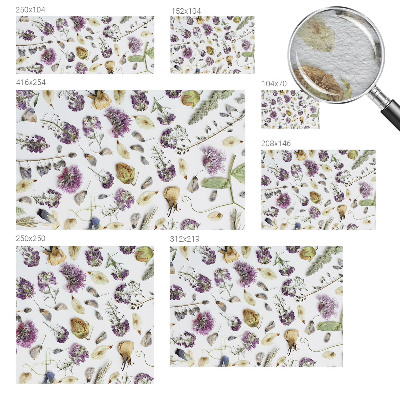 Vliestapete fürs Schlafzimmer Getrocknete Blumen