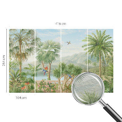 Bedruckte Vlies-Fototapete mit einem Motiv einer exotischen Landschaft