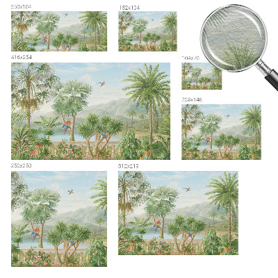 Bedruckte Vlies-Fototapete Exotische Landschaft