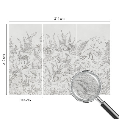 Motivtapete Waldtiere