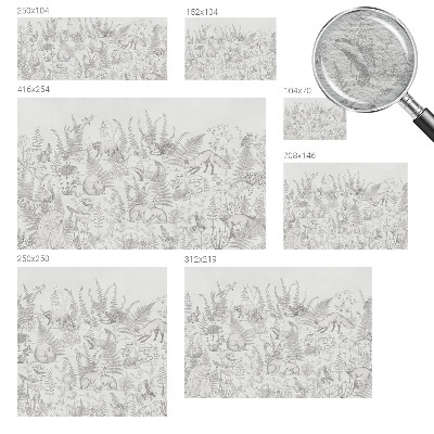 Motivtapete Waldtiere