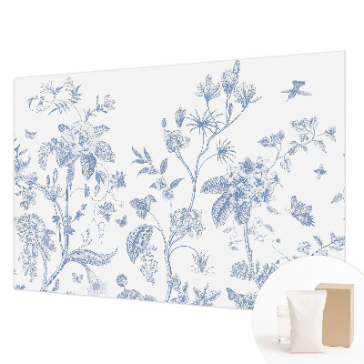 Wand-Fototapete mit Blumenmuster