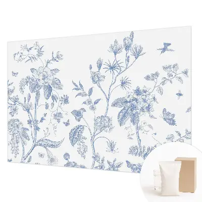 Wand-Fototapete mit Blumenmuster