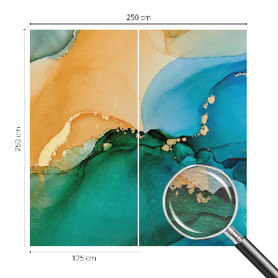 Wandtapete Bunte Wellen