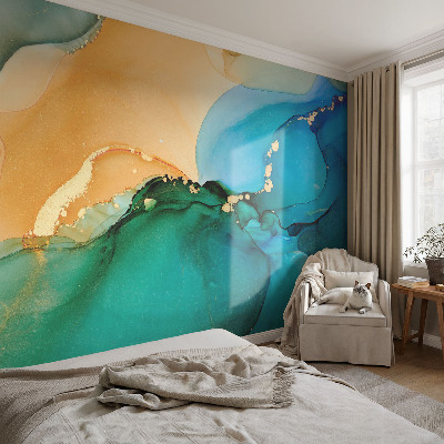 Wandtapete Bunte Wellen