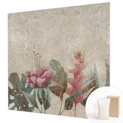 Vlies-Fototapete mit zartem Blumenmuster