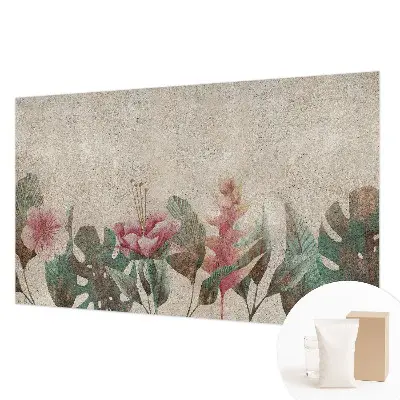 Vlies-Fototapete mit zartem Blumenmuster