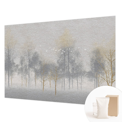 Fototapete fürs Schlafzimmer mit dem Motiv „Harmonie des Waldes“