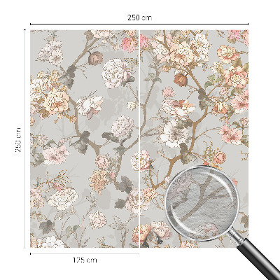 Fototapete fürs Wohnzimmer Romantisches Muster