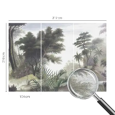 Bedruckte Vlies-Fototapete mit exotischer Landschaft als Motiv
