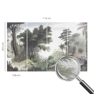 Bedruckte Vlies-Fototapete mit exotischer Landschaft als Motiv
