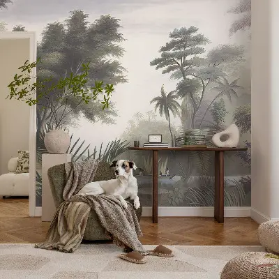 Bedruckte Vlies-Fototapete mit exotischer Landschaft als Motiv